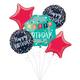 A Reason to Celebrate Birthday Foil Balloon Bouquet, 5pc